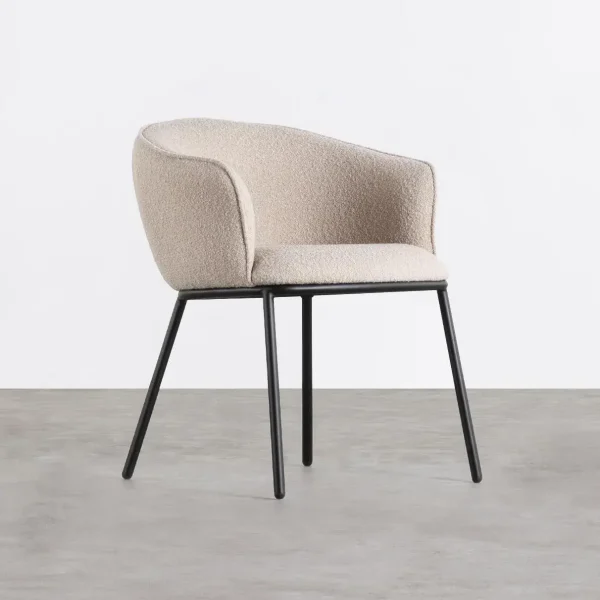 Silla de tela y metal