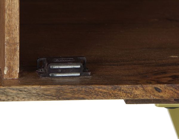 MUEBLE TV MANGO METAL 125X40X62,5 NATURAL NATURAL