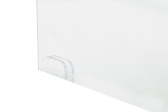 APARADOR CRISTAL TEMPLADO MDF 120X44X120 NATURAL - Imagen 1