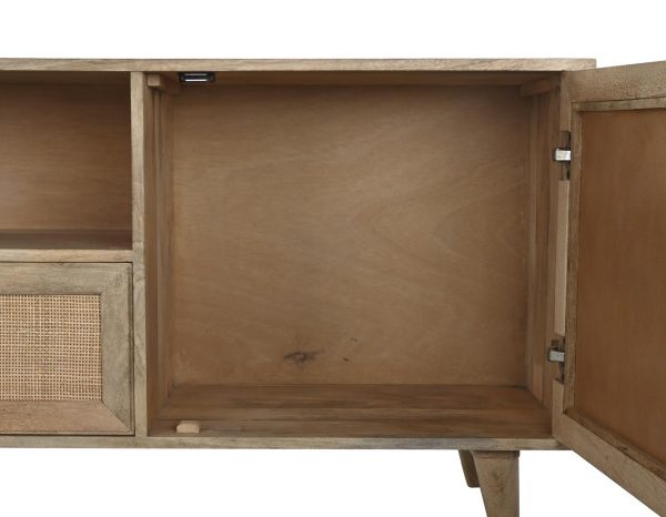 MUEBLE TV MANGO RATAN 180X40X64 37,90 NATURAL