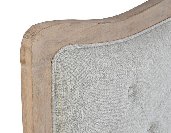 CABECERO CAMA ROBLE POLIESTER 180X10X120