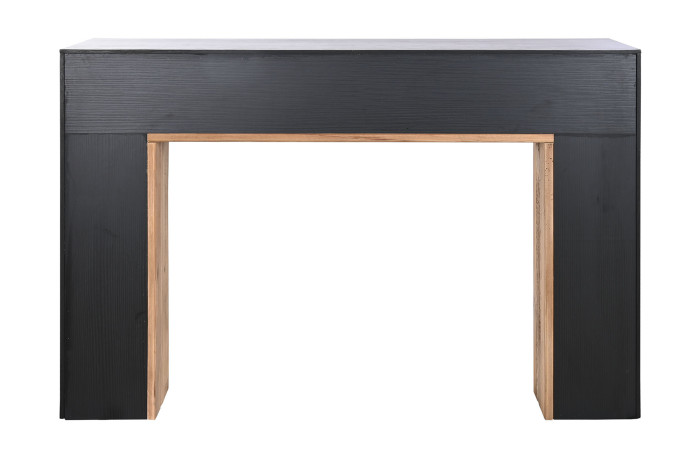 CONSOLA MADERA RECICLADA PINO 120X40X80 MARRON - Imagen 1