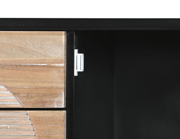 MUEBLE TV MADERA 120X50X58 NEGRO