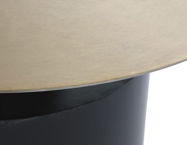 MESITA AUXILIAR HIERRO 76X76X46 DORADO