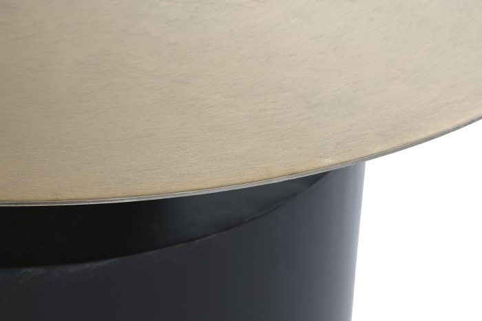MESITA AUXILIAR HIERRO 76X76X46 DORADO - Imagen 1