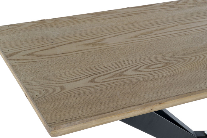 CONSOLA ABETO METAL 120X40X80 NATURAL - Imagen 1