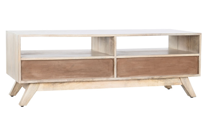 MUEBLE TV MANGO 130X40X45 CENEFA BLANCO - Imagen 1