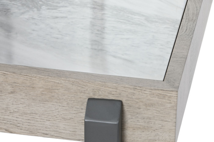 MESITA AUXILIAR METAL CERAMICA 50X54X50 11,80 - Imagen 1