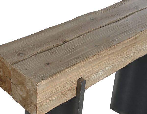 CONSOLA ABETO MDF 120X35X81,5 18,00 NATURAL