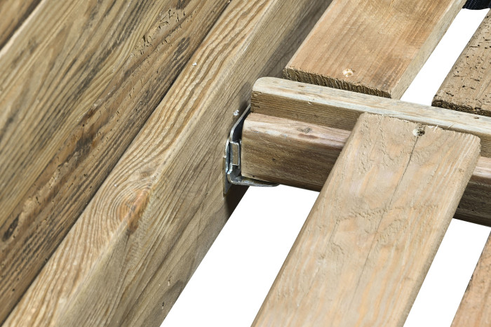 CAMA PINO MADERA RECICLADA 202X222X215 180X200 - Imagen 1