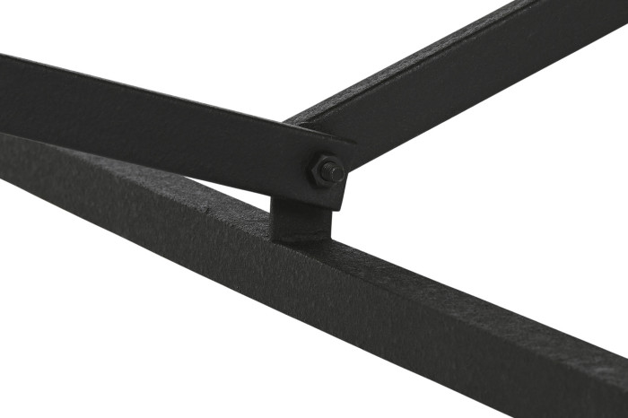 MESA COMEDOR MADERA METAL 300X100X78 75,00 MARRON - Imagen 1