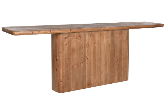 CONSOLA MADERA MDF 240X40X83 NATURAL - Imagen 1