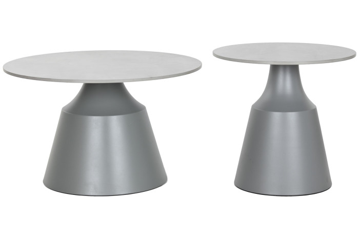 MESITA AUXILIAR SET 2 CERAMICA 70X70X43 20,10 - Imagen 1