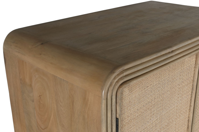 ARMARIO MADERA RATAN 100X55X190 75,00 NATURAL - Imagen 1