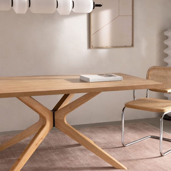 Mesa de comedor rectangular en madera (180x90 cm) Arnaiz