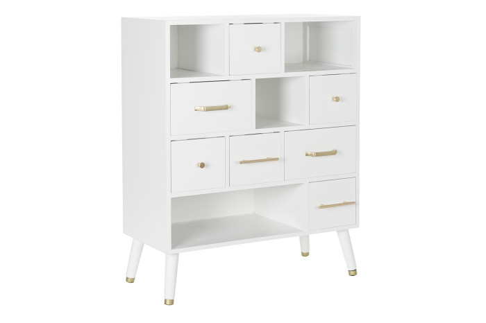 CAJONERA MDF METAL 76X34X94 BLANCO - Imagen 1