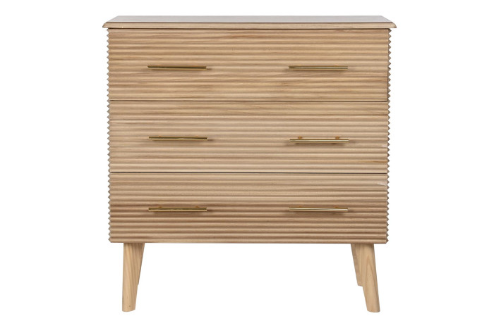 COMODA PAULOWNIA MDF 75X40X76 MARRON CLARO - Imagen 1