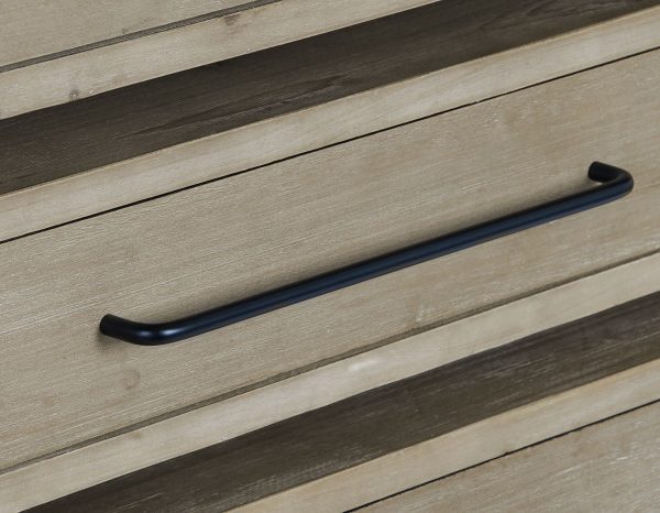 COMODA MDF METAL 100X45X82 NATURAL