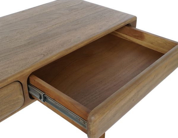 CONSOLA ACACIA 130X47X76 MARRON OSCURO