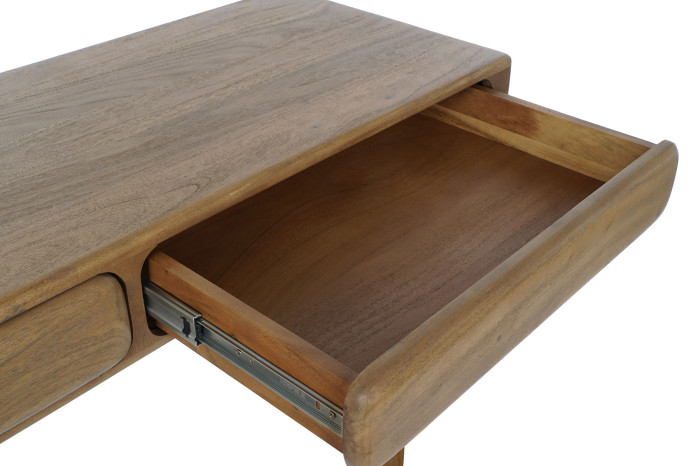CONSOLA ACACIA 130X47X76 MARRON OSCURO - Imagen 1