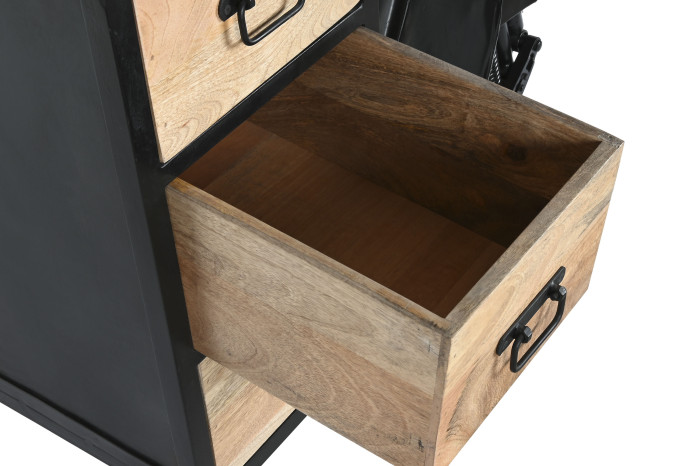CAJONERA HIERRO MANGO 100X68X105 MOTO DESGASTADO - Imagen 1