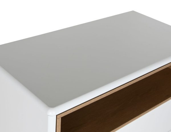 CHIFONIER MDF PU 80X40X117 52,48 BLANCO