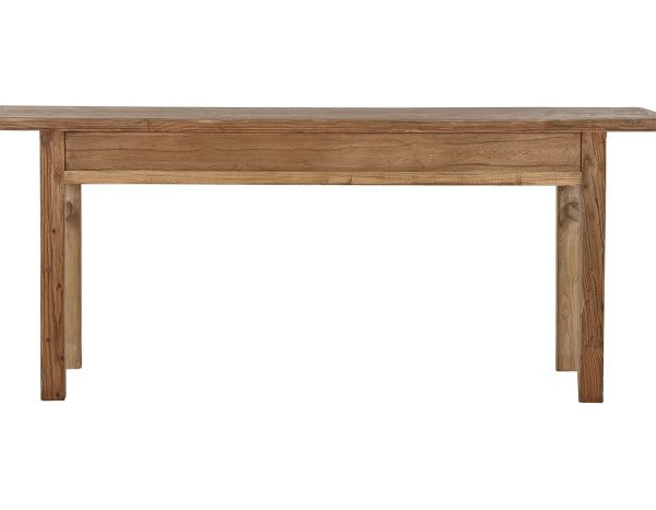 CONSOLA OLMO MACIZO 200X42X85 NATURAL NATURAL