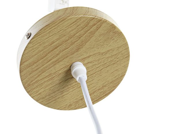 LAMPARA TECHO BAMBU POLIESTER 46X46X20 NATURAL
