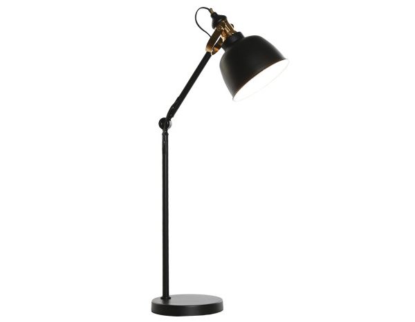 LAMPARA SOBREMESA METAL 41X18X59 FLEXO NEGRO