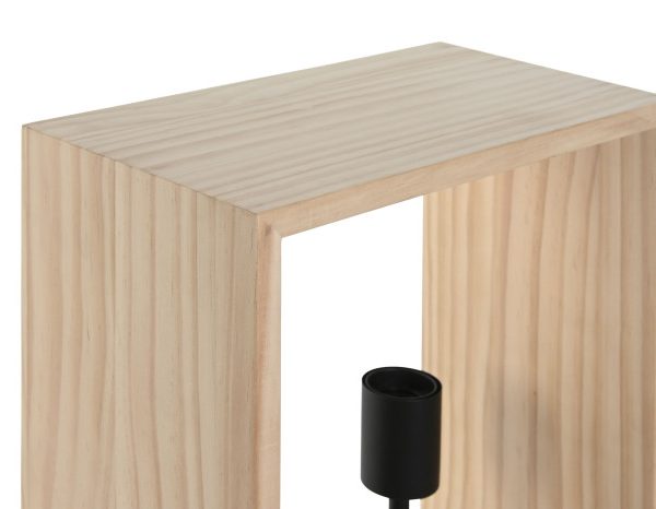 LAMPARA SOBREMESA PINO 30X16X50 SIN BOMBILLAS