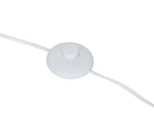 LAMPARA PIE RESINA 47X40X153 CABALLO BLANCO