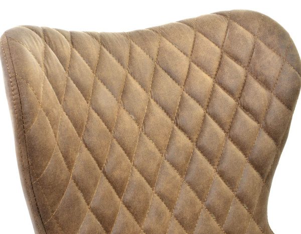 SILLA PU METAL 50X60,5X83 MARRON CLARO