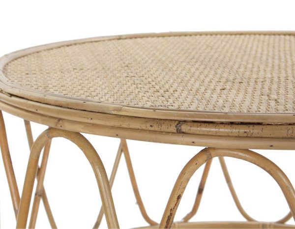 MESITA AUXILIAR SET 2 RATAN 51X51X50 NATURAL
