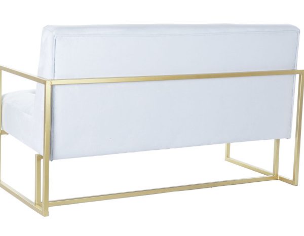 SOFA POLIESTER METAL 128X70X76 CAPITONE