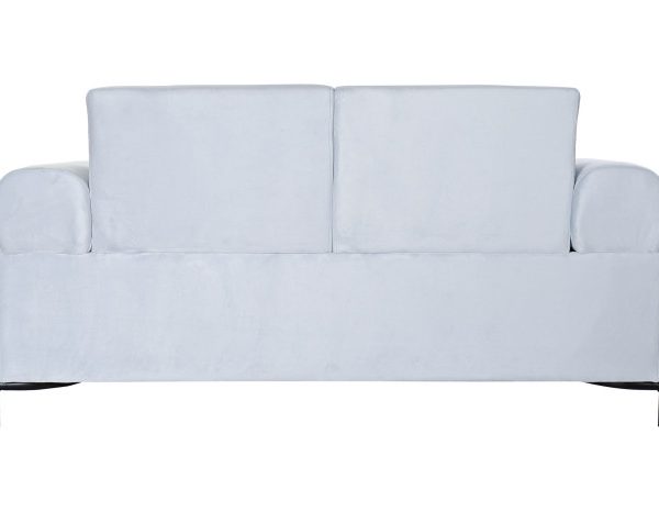 SOFA POLIESTER METAL 154X76X76 AZUL CELESTE