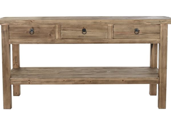 CONSOLA MADERA 170X45X90 NATURAL NATURAL