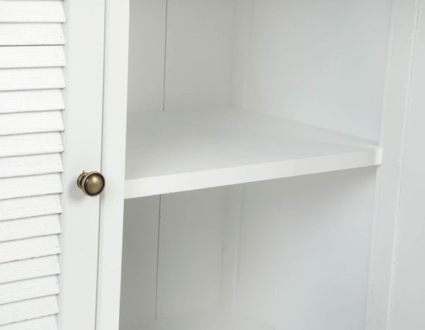 VITRINA PAULOWNIA CRISTAL 90X37X196 BLANCO