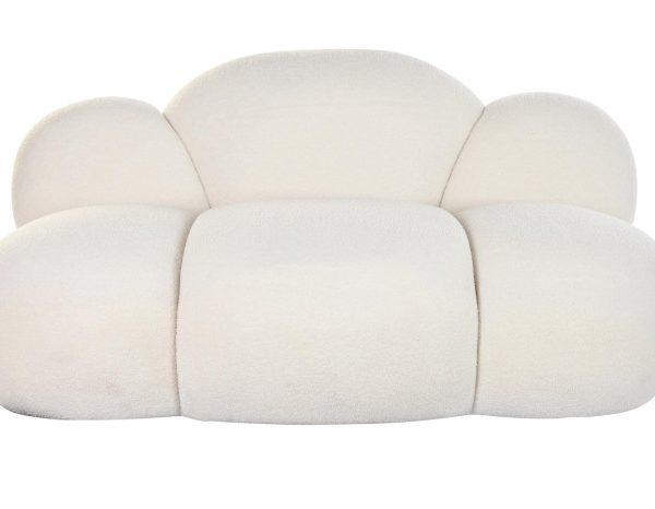 SOFA POLIESTER 149X76X77 NUBE BORREGUITO BLANCO