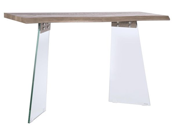CONSOLA CRISTAL MDF 120X40X76 GRIS CLARO