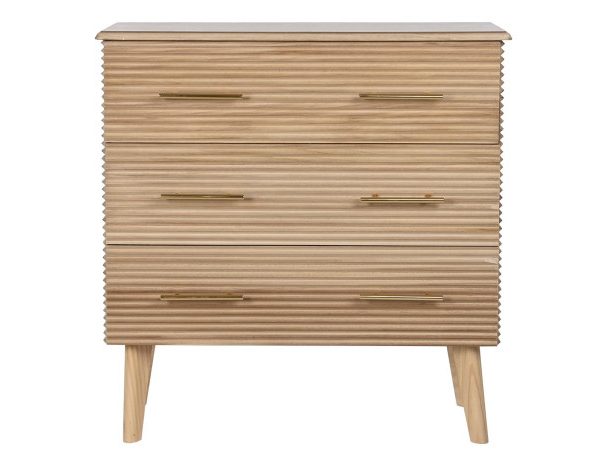 COMODA PAULOWNIA MDF 75X40X76 MARRON CLARO