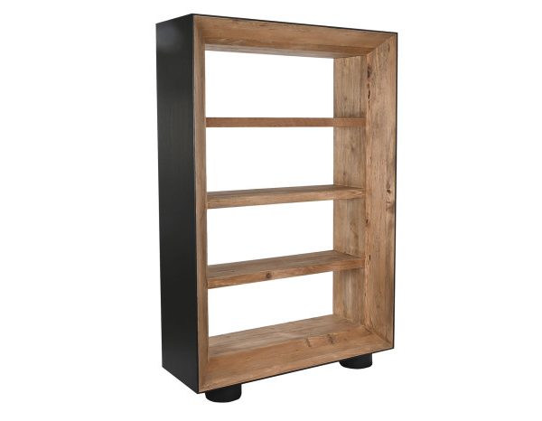 ESTANTERIA MADERA RECICLADA PINO 120X40X183 MARRON
