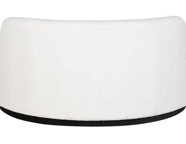 SOFA POLIESTER 150X150X69 BORREGUITO BLANCO
