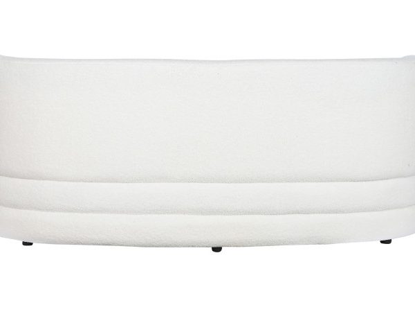 SOFA POLIESTER 193X92X79 BORREGUITO BLANCO