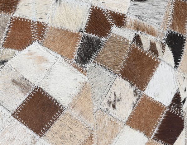 COJIN SUELO PIEL 48X48X35 CAMEL