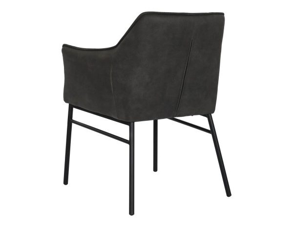 SILLA MICROFIBRA METAL 60X60X84 SIMIL PIEL