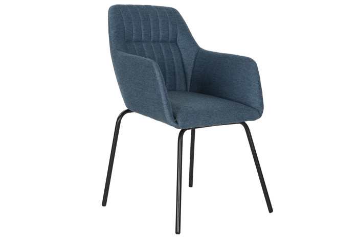 SILLA POLIESTER METAL 55X56X83 AZUL