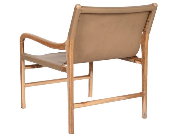BUTACA TECA PIEL 70X73X80 MARRON