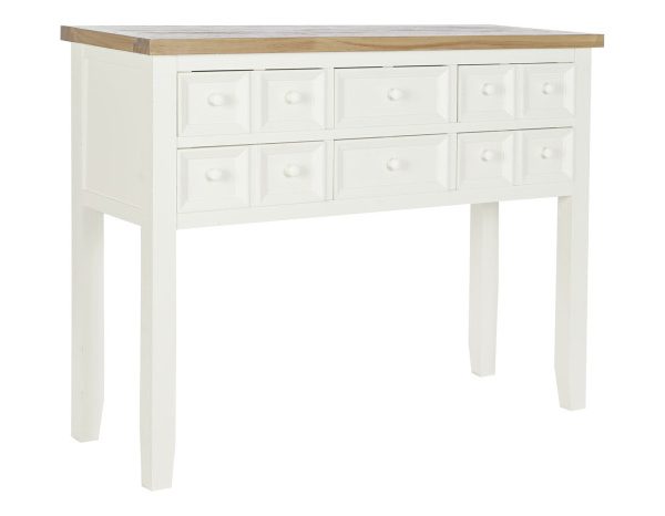 CONSOLA PAULOWNIA 103X35X80 10CAJ, BEIGE