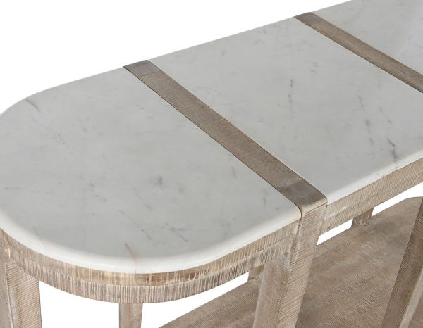 CONSOLA MANGO MARMOL 140X40X80 NATURAL