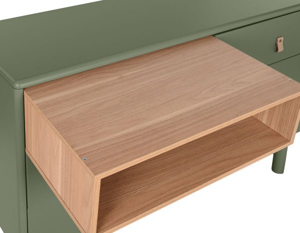 COMODA MDF PU 120X40X75 VERDE